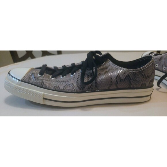 Converse Men's Archive Reptile Chuck 70 Ox Sneakers, Grey/Egret/Black, 13 Medium - Picture 3 of 10